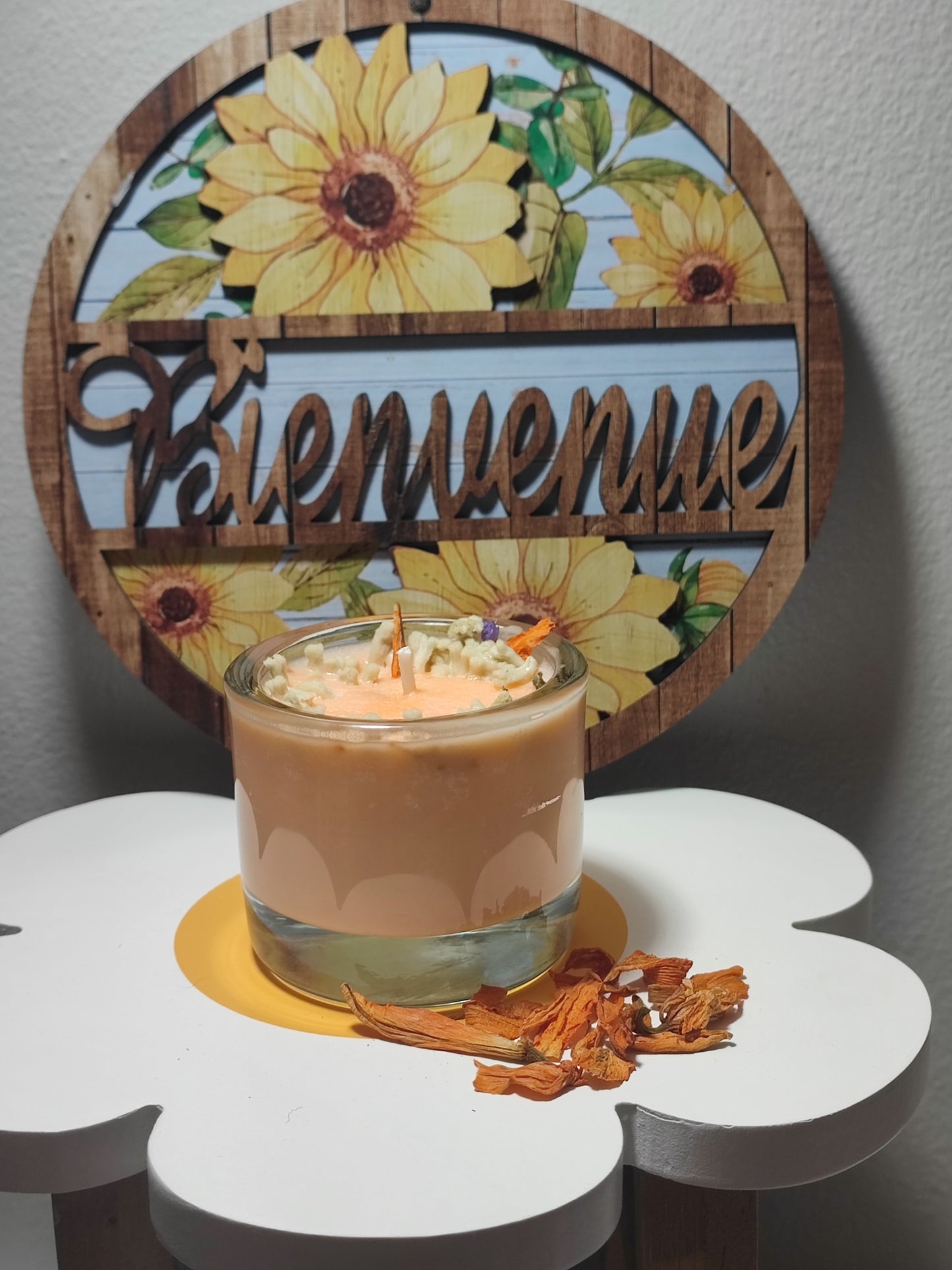 Bougie en verre parfumée