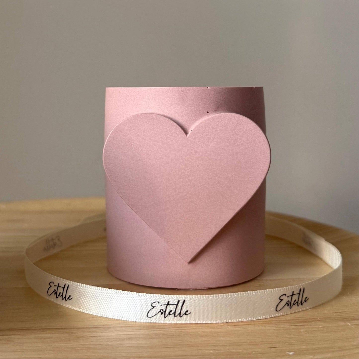 Bougie romantique en cire naturelle